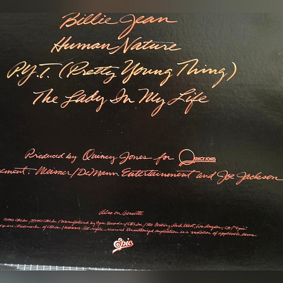 Michael Jackson 1982 "Thriller" Master Pressing 12" Vinyl LP Gatefold VERY RARE - Picture 5 of 10